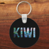 PORTE-CLÉS NOUVELLE-ZÉLANDE KIWI PAUA (Recto)