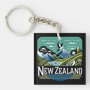 Porte-clés Nouvelle-Zélande Pacifique Sud