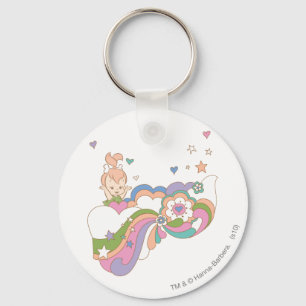 Porte-clés Nuage d'arc-en-ciel de PEBBLES™
