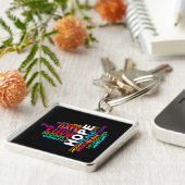 Porte-clés Nuage de mots de l'humanité (Côté)