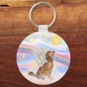 Porte-clés Nuages - Ange d'or (profil) (Recto)
