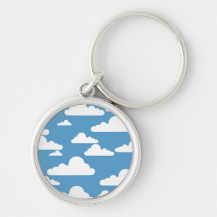 PORTE-CLÉS NUAGES BLANCS