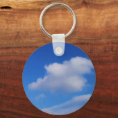 Porte-clés Nuages blancs et ciel bleu (Recto)