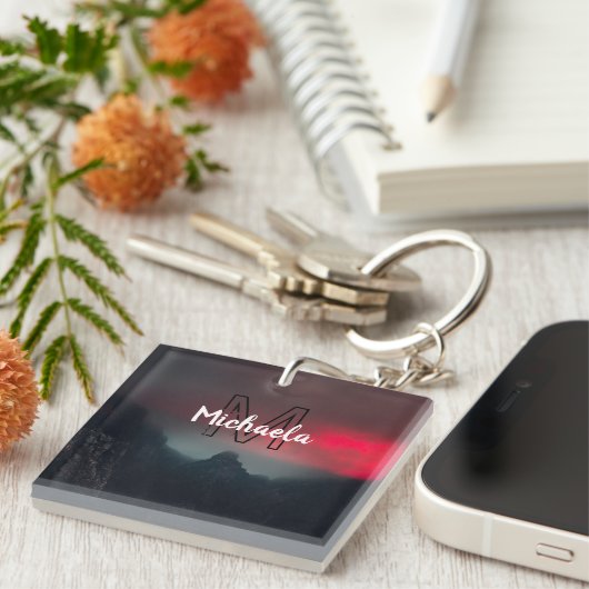 Porte-clés Nuages brûlants, brouillard et monographie des mon (Devant Droit)