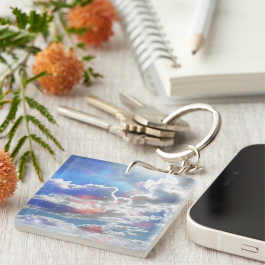 Porte-clés Nuages célestes (Devant Droit)