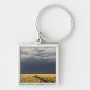 Porte-clés Nuages d'orage et route à travers les plaines gaze