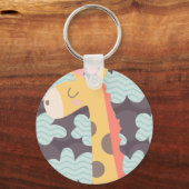 Porte-clés Nuages et girafes (Recto)