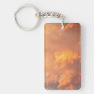 Porte-clés Nuages orange rose Paysage de nuages