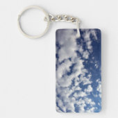 Porte-clés Nuages Puffy Sur Ciel Bleu (Devant)