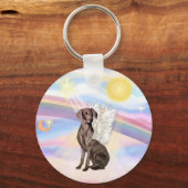 Porte-clés Nuages - Weimaraner Angel (Recto)