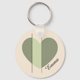 Porte-clés Nuances de Cœur Vert