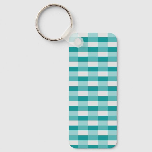 Porte-clés Nuances de sarcelle Blocs de couleur avec gris cla (Recto)