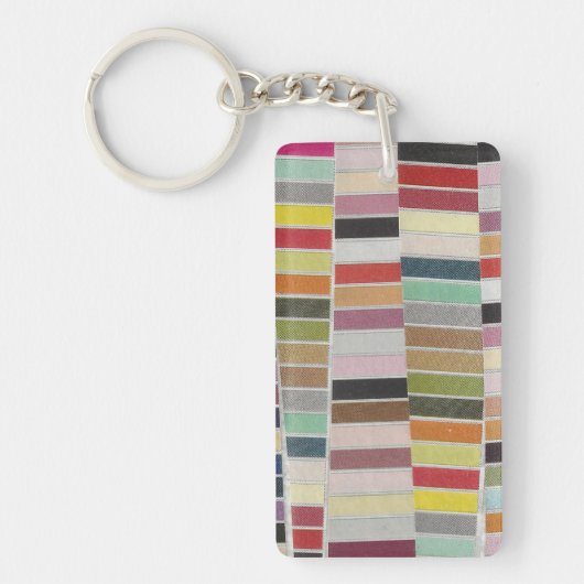 Porte-clés Nuances multicolores assourdies (Devant)