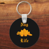 Porte-clés Nug Life Dinosaur Chicken Nugget Funny Retro (Recto)