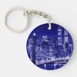 Porte-clés Nuit bleue à New York