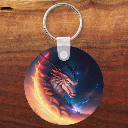 Porte-clés Nuit de feu Dragon Scape (Recto)