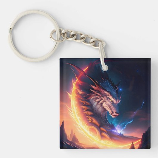 Porte-clés Nuit de feu Dragon Scape (Devant)
