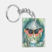 Porte-clés Nuit de la forêt de Moth Rose (Devant gauche)