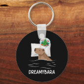 Porte-clés Nuit de sommeil Capybara Noël Rodent Rêve de Noël  (Recto)