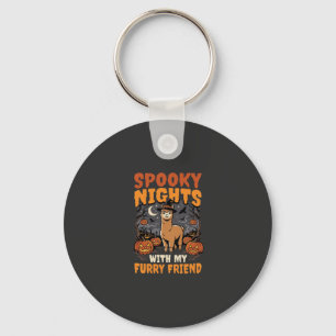 Porte-clés Nuit des alpagas d'Halloween