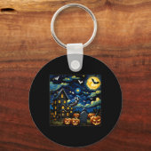 Porte-clés Nuit étoilée de Jay Bleu Halloween (Recto)