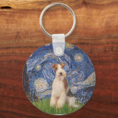 Porte-clés Nuit étoilée - Fil Fox Terrier 3 (Recto)