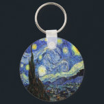 Porte-clés Nuit étoilée Par Vincent Van Gogh 1889<br><div class="desc">A ma connaissance,  ces images sont du domaine public et sont censées être libres d'utilisation sans restriction aux Etats-Unis. Veuillez me contacter si vous découvrez que ces images ne sont pas du domaine public.</div>