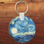 Porte-clés Nuit étoilée Pixellée par Van Gogh (Recto)