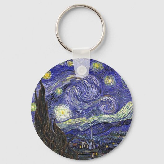 Porte-clés Nuit étoilée, Vincent Van Gogh. (Recto)