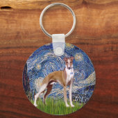 Porte-clés Nuit étoilée - Whippet (stand) (Recto)