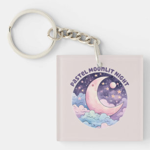 Porte-clés Nuit Pastel Moonlit - Dreamcent Crescent Moon