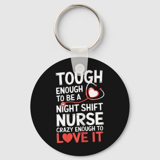 Porte-clés Nuit Shift Nurse Funny Rn Rt Us Nurse (Recto)