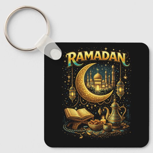 Porte-clés Nuits dorées du Ramadan (Recto)