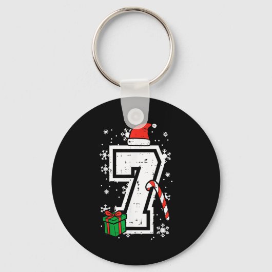 Porte-clés Number 7 Christmas 6 7 Xmas Matching 67 Meme Men W (Recto)