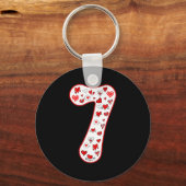 Porte-clés Number 7 Couple Costume Duo 67 Meme Six Seven Vale (Recto)