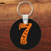 Porte-clés Number 7 Funny Meme Saying 6 7 Six Seven Halloween (Recto)