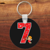 Porte-clés Number 7 Six Seven 6 7 Meme Couple Valentine Match (Recto)