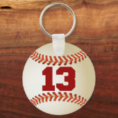 Porte-clés Numéro 13 Baseball (Recto)