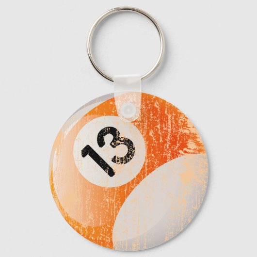 PORTE-CLÉS NUMÉRO 13 BILLIARDS BALL - ÂGÉ ET ÉRODÉE (Recto)