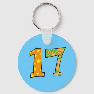 Porte-clés Numéro 17