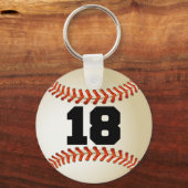 Porte-clés Numéro 18 Baseball (Recto)
