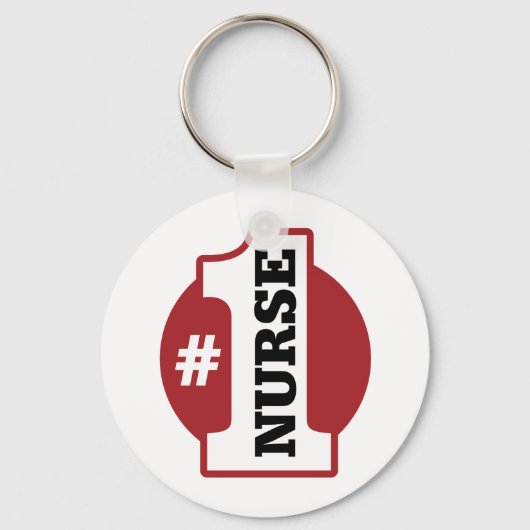 Porte-clés Numéro 1 Infirmière (Recto)