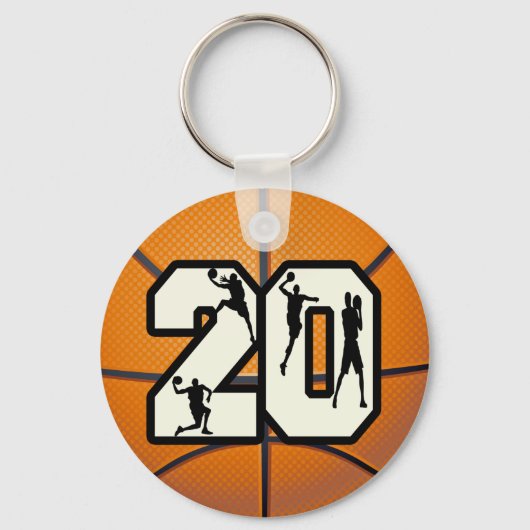 Porte-clés Numéro 20 Basketball (Recto)