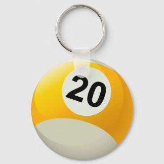 Porte-clés Numéro 20 Billard Ball
