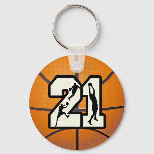 Porte-clés Numéro 21 Basketball