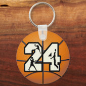 Porte-clés Numéro 24 Basketball (Recto)