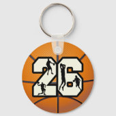 Porte-clés Numéro 26 Basketball (Recto)