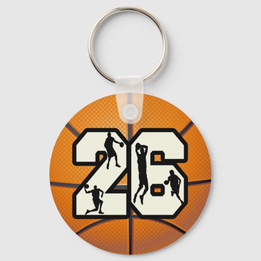 Porte-clés Numéro 26 Basketball (Recto)