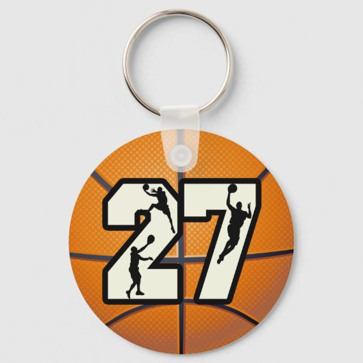 Porte-clés Numéro 27 Basketball (Recto)