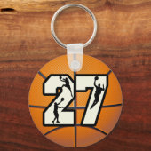 Porte-clés Numéro 27 Basketball (Recto)